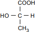 structural formula of lactic acid