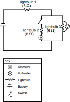 circuit diagram of three lightbulbs