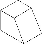 diagram of a simple geometrical object viewed from an angle